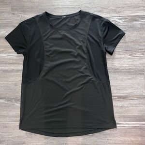 Lululemon woman crew neck t shirt Black size 8